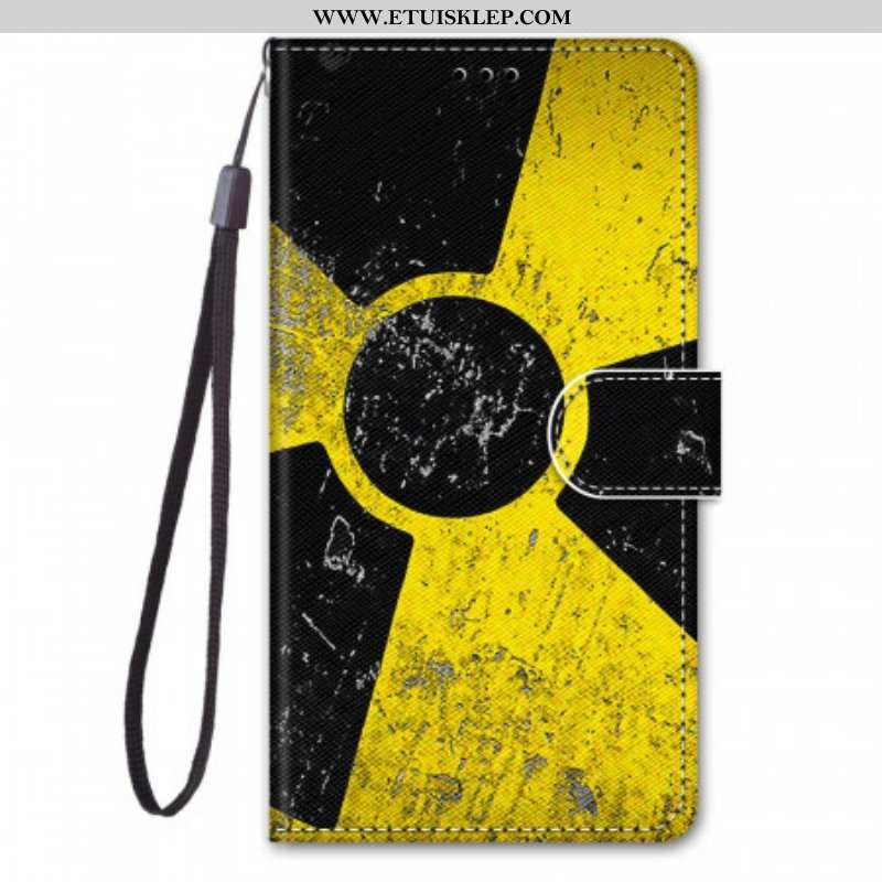 Etui Folio do Samsung Galaxy M23 5G z Łańcuch Zagrożenie Smyczą